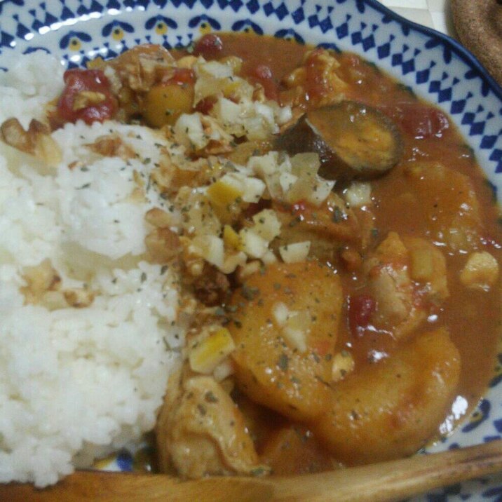 鶏肉トマトのカレー